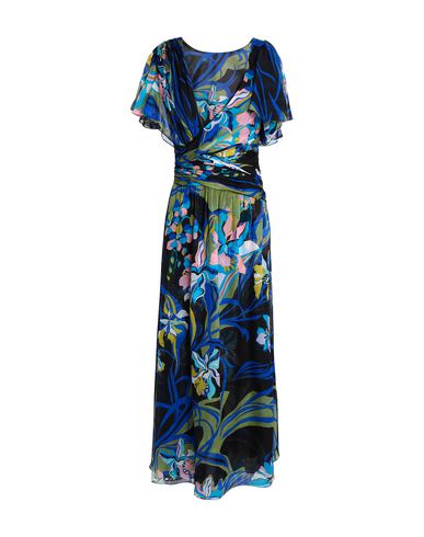 Emilio Pucci Long Dress In Blue | ModeSens