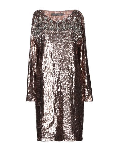 Alberta Ferretti Short Dress In Copper | ModeSens