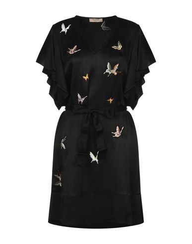 Twinset Midi Dresses In Black | ModeSens
