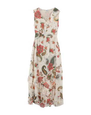 Shop Liu •jo Woman Maxi Dress Beige Size 4 Polyester