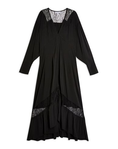 Topshop Long Dress In Black