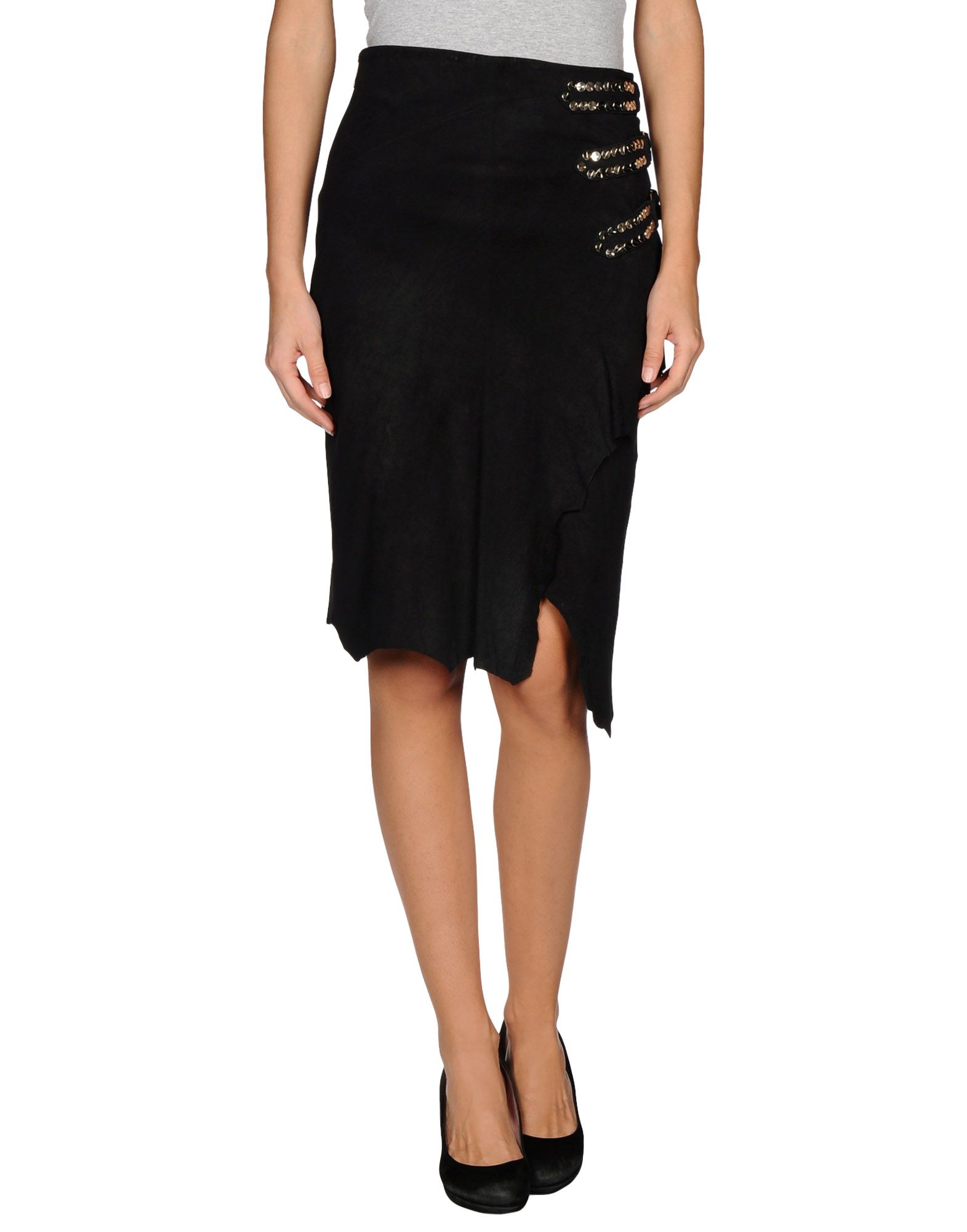 Balmain Knee Length Skirt   Women Balmain Knee Length Skirts   35223030II