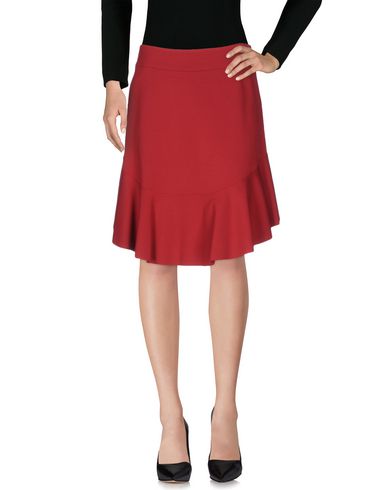 Liviana Conti Knee Length Skirt In Maroon | ModeSens