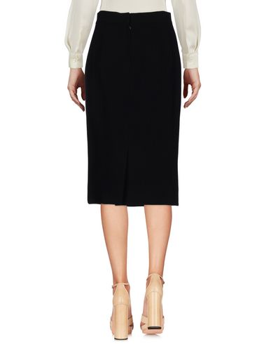 DOLCE & GABBANA DOLCE & GABBANA WOMAN MIDI SKIRT BLACK SIZE 8 VISCOSE, ACETATE, ELASTANE