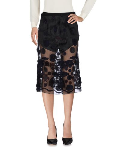 SACAI SACAI WOMAN MIDI SKIRT BLACK SIZE 2 CUPRO