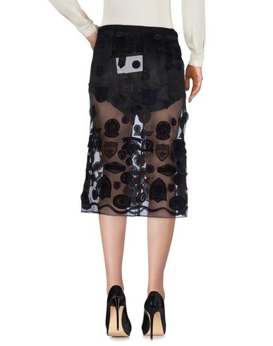 SACAI SACAI WOMAN MIDI SKIRT BLACK SIZE 2 CUPRO
