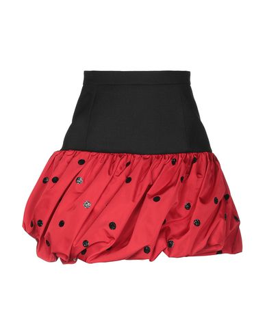 Saint Laurent Knee Length Skirt In Red