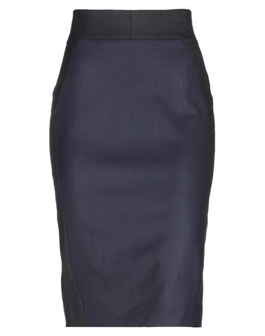 D.exterior Knee Length Skirt In Dark Blue | ModeSens