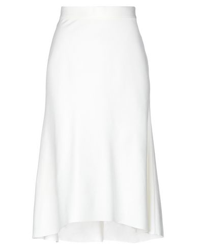 Fuzzi Knee Length Skirt In Ivory | ModeSens