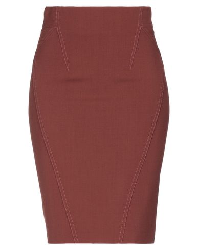 Space Style Concept Knee Length Skirt In Cocoa | ModeSens