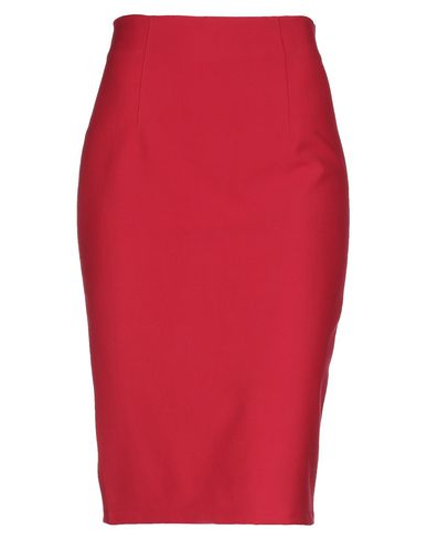 Atos Lombardini Midi Skirts In Red | ModeSens