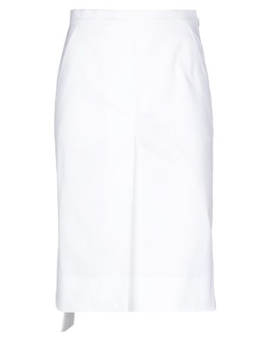 Jil Sander Knee Length Skirt In White | ModeSens