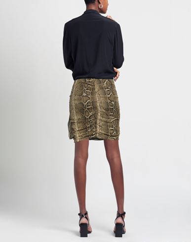 Shop Isabel Marant Étoile Marant Étoile Woman Mini Skirt Khaki Size 8 Viscose In Beige
