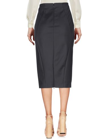 Patrizia Pepe Woman Midi Skirt Black Size 4 Cotton, Polyamide, Elastane In Black