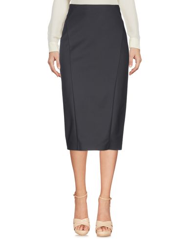 Patrizia Pepe Woman Midi Skirt Black Size 4 Cotton, Polyamide, Elastane In Black