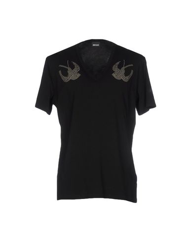 JUST CAVALLI T-Shirt, Black | ModeSens