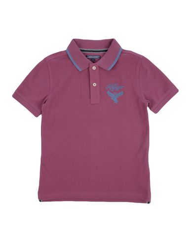 purple tommy hilfiger polo