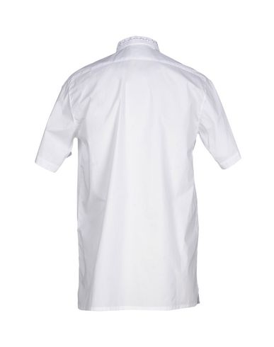 STAMPD Solid Color Shirt in White | ModeSens