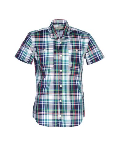 MAISON KITSUNÉ Checked Shirt in Green | ModeSens