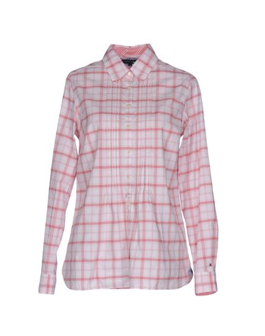 TOMMY HILFIGER Checked Shirt in Pink | ModeSens