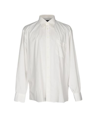 EMANUEL UNGARO Solid Color Shirt in White | ModeSens