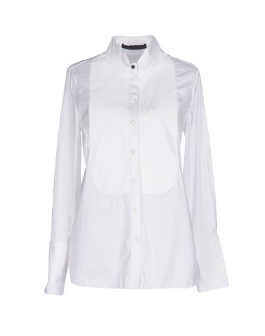 KARL LAGERFELD Solid Color Shirts & Blouses in White | ModeSens