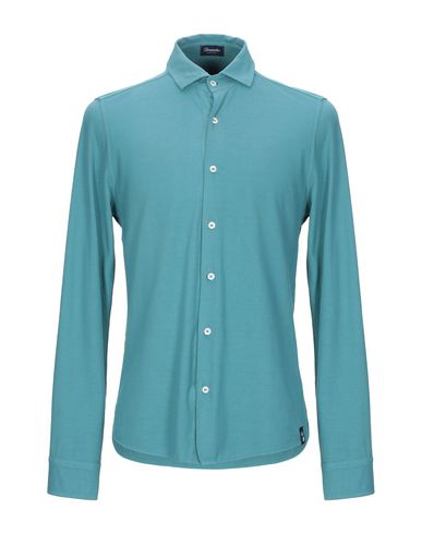 Drumohr Solid Color Shirt In Pastel Blue