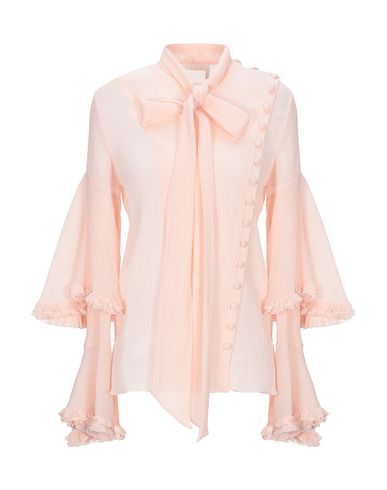 Chloé Solid Color Shirts & Blouses In Light Pink