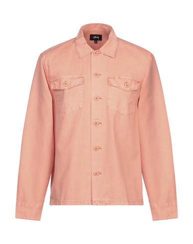 salmon color shirt
