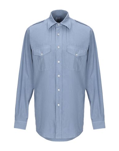 Alessandro Gherardi Solid Color Shirt In Pastel Blue