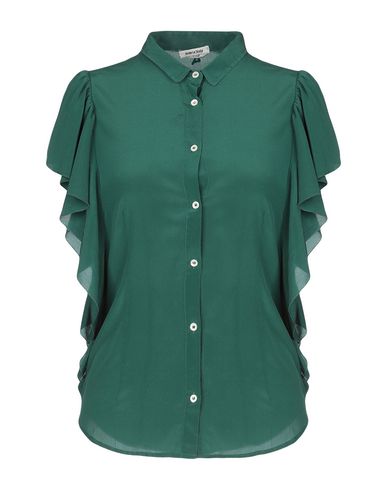 Cycle Solid Color Shirts & Blouses In Deep Jade