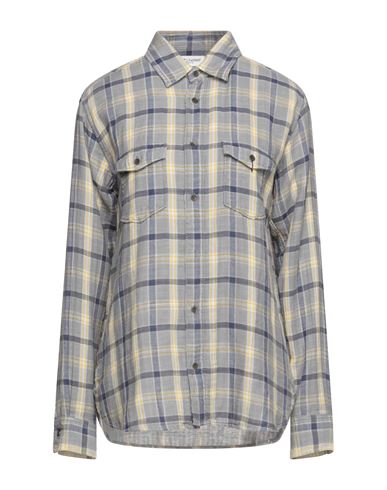 saint laurent checked shirt