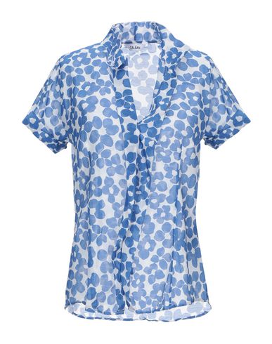 Caliban Floral Shirts & Blouses In Blue | ModeSens