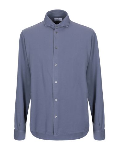 Fedeli Solid Color Shirt In Grey