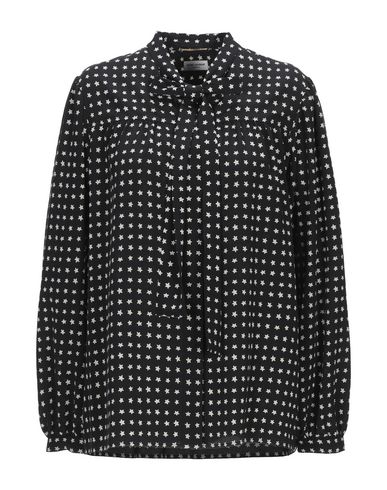 Saint Laurent Patterned Shirts & Blouses In Black | ModeSens