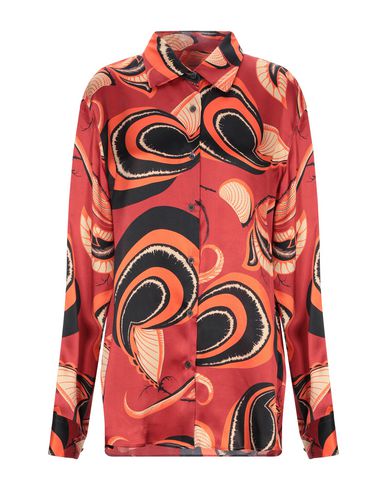 Dries Van Noten Patterned Shirts & Blouses In Brick Red | ModeSens