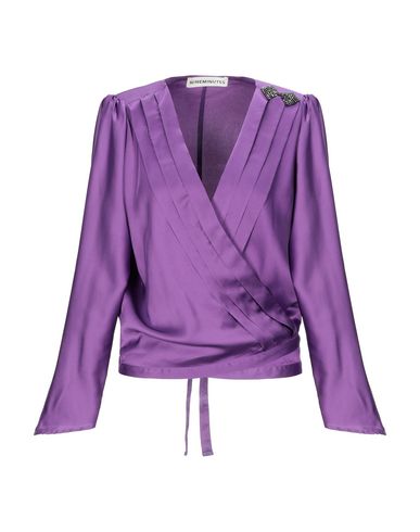 Nineminutes Solid Color Shirts & Blouses In Purple