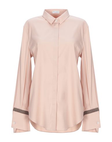 Brunello Cucinelli Solid Color Shirts & Blouses In Pale Pink | ModeSens