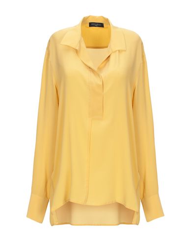 Antonelli Silk Shirts & Blouses In Yellow