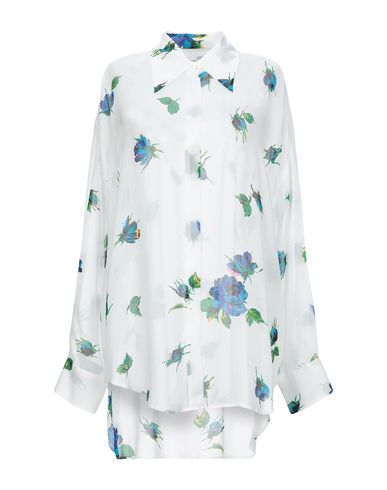 Msgm Floral Shirts & Blouses In White | ModeSens