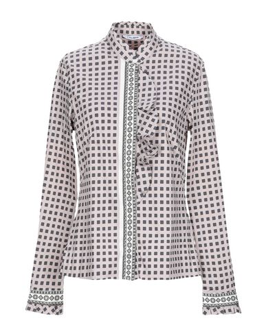 Caliban Patterned Shirts & Blouses In Dove Grey | ModeSens