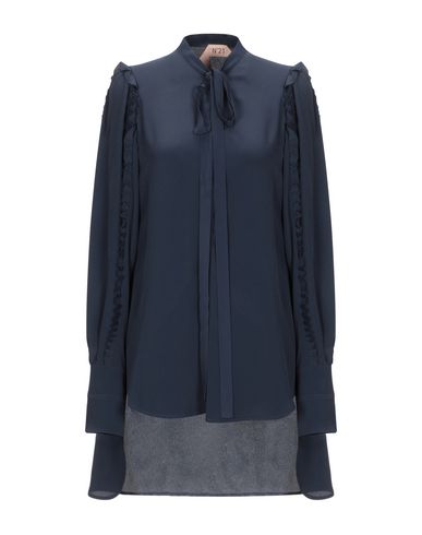 N°21 Shirts & Blouses With Bow In Dark Blue | ModeSens