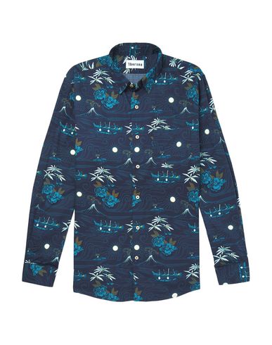 Thorsun Patterned Shirt In Dark Blue | ModeSens