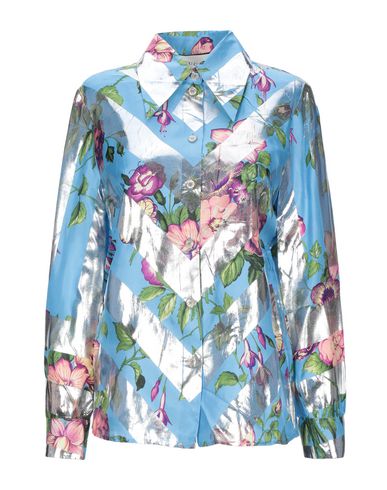 Gucci Floral Shirts & Blouses In Azure