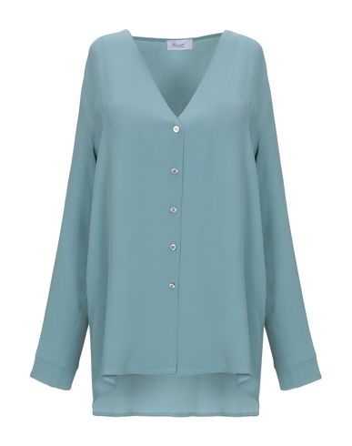Hopper Solid Color Shirts & Blouses In Sky Blue