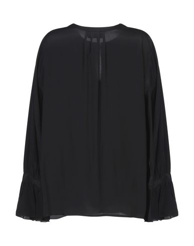 Shop Atos Lombardini Woman Top Black Size 4 Acetate, Silk