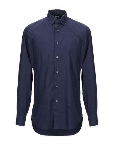 Bagutta Solid Color Shirt In Dark Blue