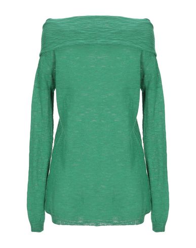 Shop Les Copains Woman Sweater Green Size M Cotton, Polyamide