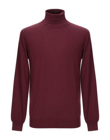 Grey Daniele Alessandrini Turtleneck In Maroon