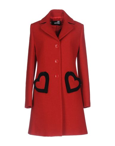 Love Moschino Coats In Red | ModeSens